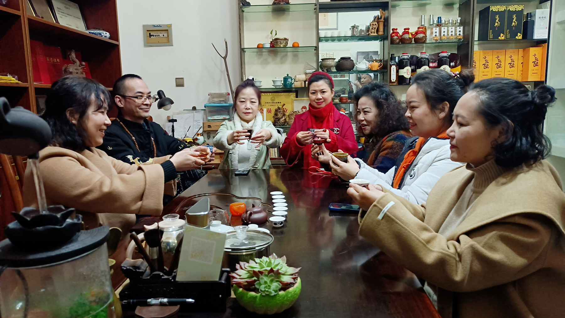 新年伊始江阳区民协陶道茶道专委会举行陶道茶道推广文化活动